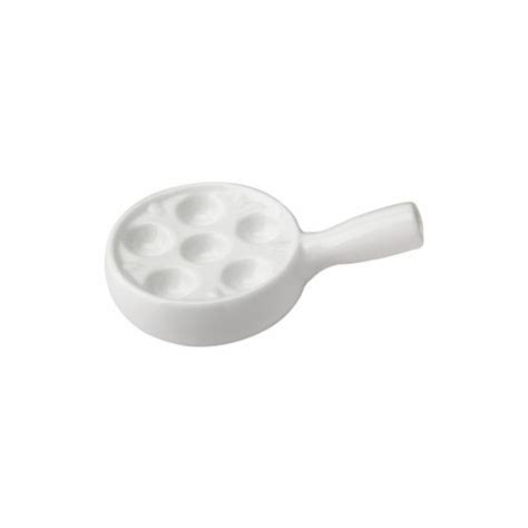 Porcelain Snail Dish 6 Holes with Handle - Sunnex Products Ltd.