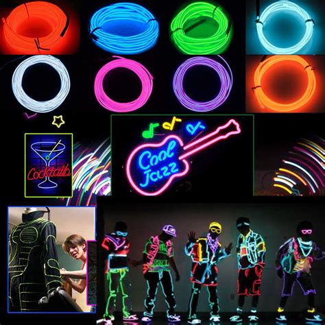 Cheap EL Neon Lights EL Light Neon Lights for Parties Halloween EL Wire | Joom