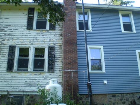 Vinyl Siding - Siding Installed by Marshall Exteriors - Before and After