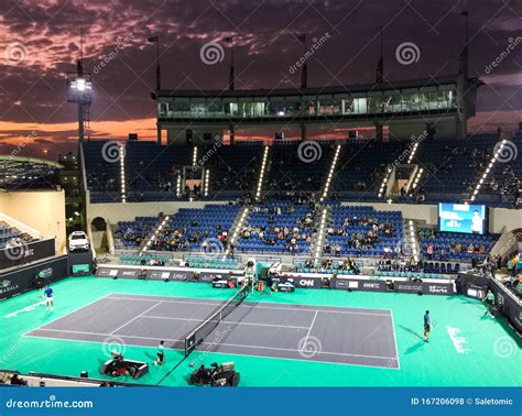 Abu Dhabi, United Arab Emirates - December 19, 2019: International Tennis Centre In Abu Dhabi ...