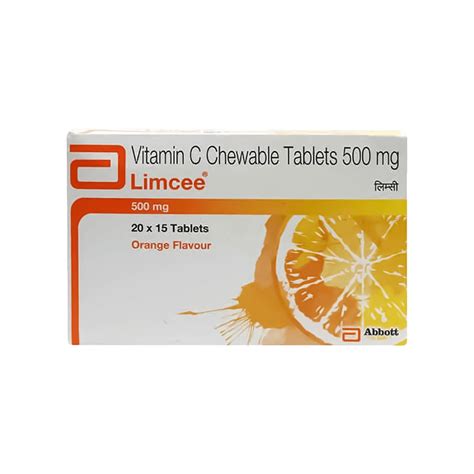 Limcee 500mg Chewable Orange Tablets Price - Buy Online at ₹24 in India