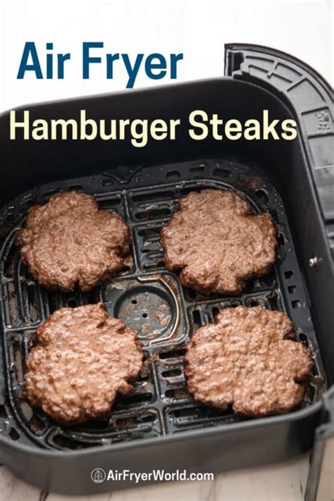 Air Fryer Hamburger Steaks with Gravy in 20 min | Air Fryer World