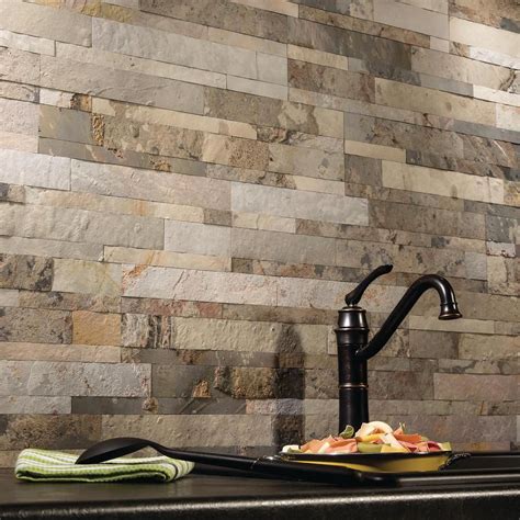 #kitchenbacksplash | Decorative tile backsplash, Rustic kitchen backsplash, Stone backsplash kitchen