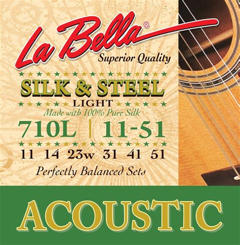 La Bella Acoustic Guitar Strings - Silk & Steel Series