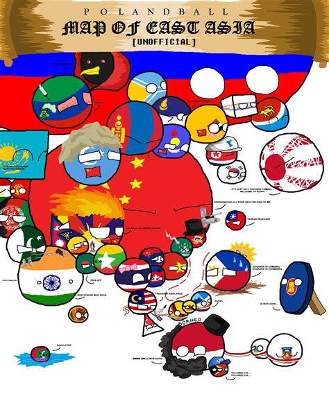 Countryballs Asia Map | BlageusDown