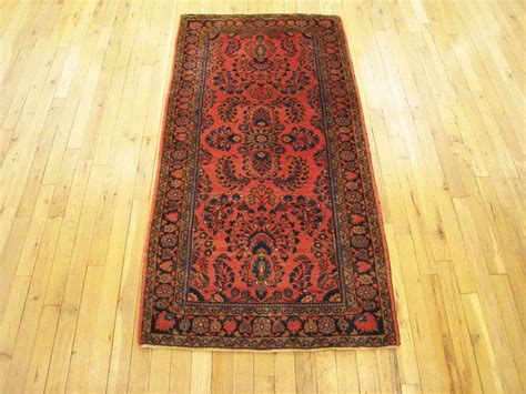 Antique Persian Sarouk Oriental Rug, w/ Traditional Colors and Flowers, Small Size at 1stDibs ...