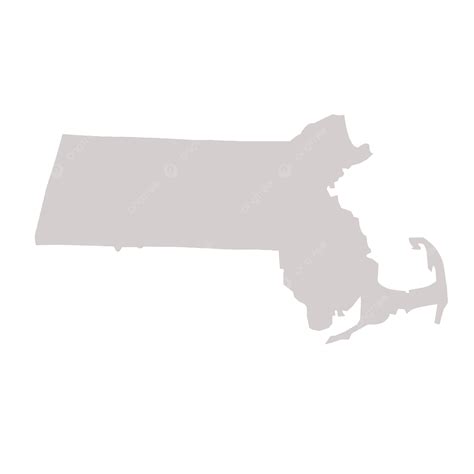 Massachusetts State Map State Place, Element, Sign, Usa PNG Transparent Image and Clipart for ...