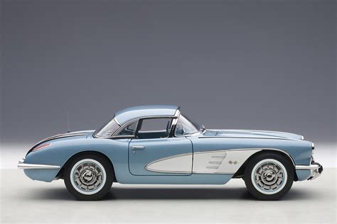 Chevrolet Corvette 1958 (Silver Blue) | AUTOart