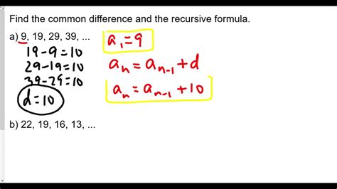 Recursive Formula For Geometric Sequence Worksheets