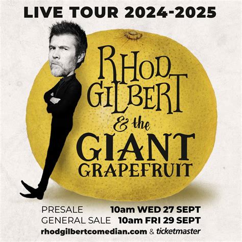 NEW LIVE TOUR 2024 - 2025 | Rhod Gilbert