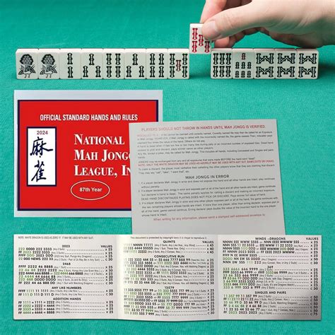 Mah Jongg 2024 Large Size Card Mah Jongg Card National Mahjong Cards ...