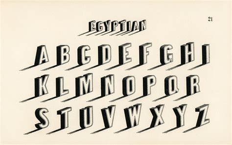 Egyptian style calligraphy fonts from Draughtsman's Al… | Flickr