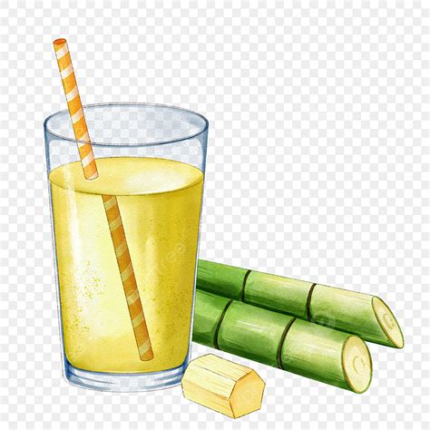 Sugarcane Juice PNG Picture, Watercolor Brazilian Specialty Drink Sugarcane Juice, Watercolor ...