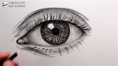 How to Draw a Realistic Eye Narrated for Beginners - YouTube