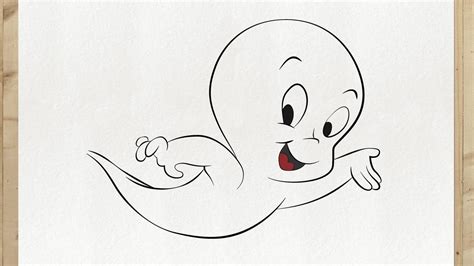 How to draw CASPER THE FRIENDLY GHOST step by step, VERY EASY (How to ...