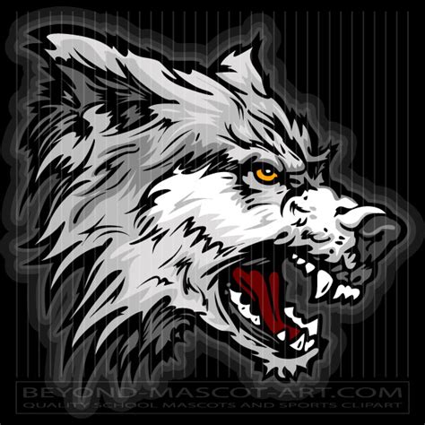 Clip Art Wolf Head Graphic Vector Wolf Head Image