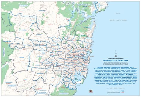 Mapa de los suburbios de sydney - Sydney mapa de los suburbios (Australia)