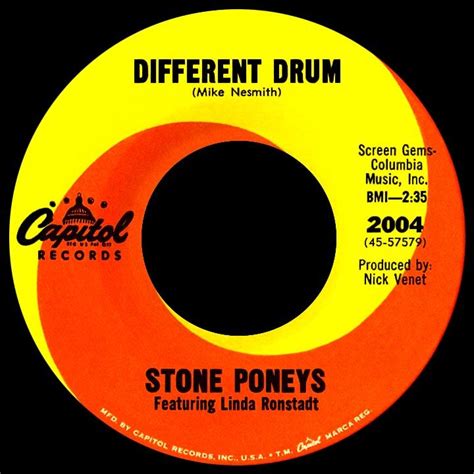 Different Drum - Stone Poneys (1967). Note the songwriter credit. | Music memories, Linda ...