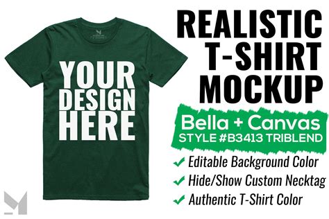 Bella+Canvas Triblend T-Shirt Mockup | Tshirt mockup, Shirt mockup ...