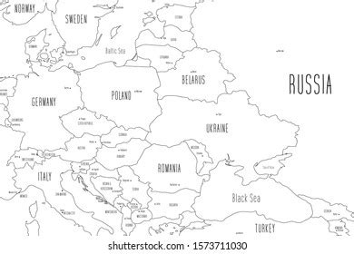 White Labeled Regions Map European Country Stock Vector (Royalty Free) 1707069559 | Shutterstock