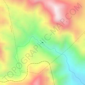 Borra Caves topographic map, elevation, terrain