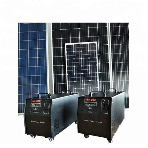 Whole House 220V 1000W Portable Solar Power Generator Running Solar Power System for Home solar ...