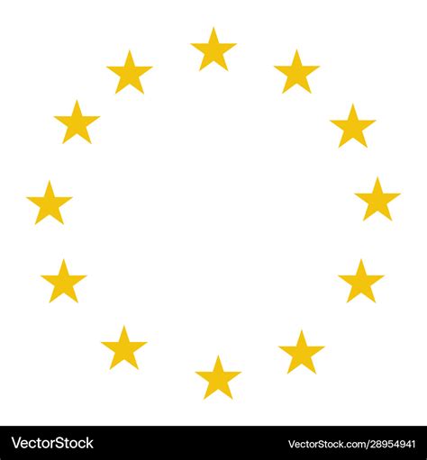 Stars european union flag eu symbol Royalty Free Vector