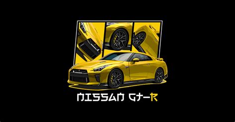 Nissan GTR R35, GT-R, JDM Car - Nissan Gtr - Sticker | TeePublic