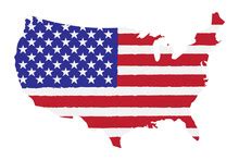 USA Map And Flag Free Stock Photo - Public Domain Pictures