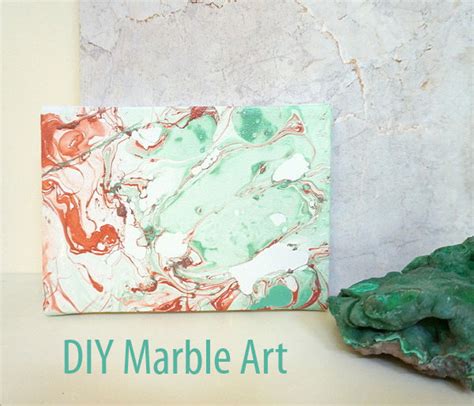 DIY Marble Art Project For The Walls