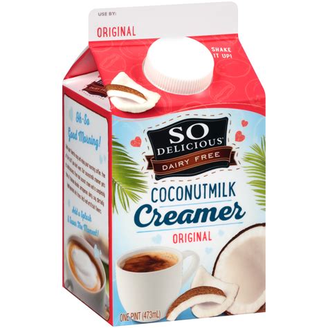 SO Delicious® Dairy Free Original Coconut Milk Creamer 1 pt. Carton | La Comprita