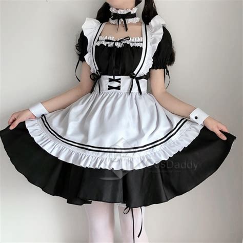 Maid Dress Lolita Maid Outfit Cosplay Gothic Dress Cosplay Costume Women