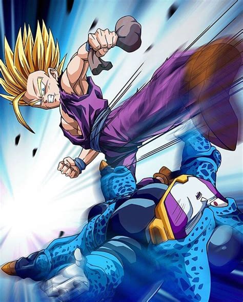 Gohan Vs Cell Jr. (With images) | Anime dragon ball, Dragon ball ...