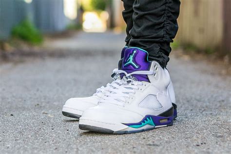 Jordan Black Grape 5 On Feet