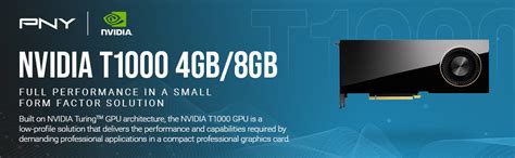 NVIDIA T1000 - Graphics card - T1000 - 4 GB GDDR6 - PCIe 3.0 x16 low ...