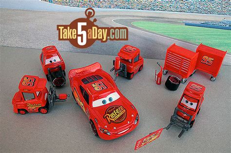 Take Five a Day » Blog Archive » Mattel Disney Pixar Diecast CARS: Aroldo Custom McQueen Pit ...