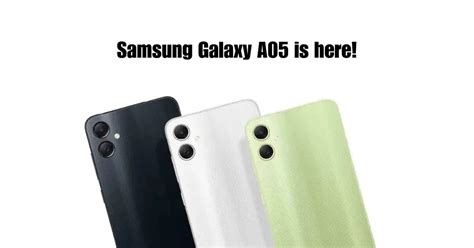 Samsung Galaxy A05 camera details and colour options leaked: see expected specs - Daily Tech Tips