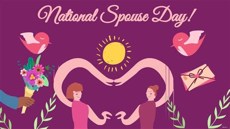 National Spouses Day Wallpaper Background in EPS, Illustrator, JPG, PSD, PNG, PDF, SVG ...