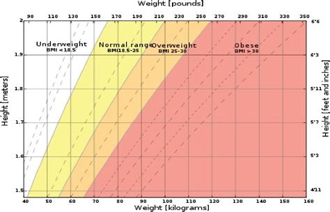 Risk Factors - Body Mass Index (BMI) Chart Free Download