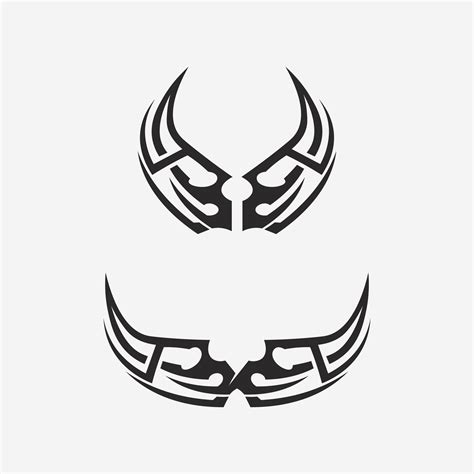 black tribal vector logo design icon and sign tribal 37471263 Vector ...