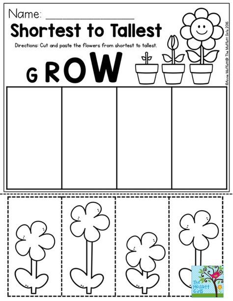 56 KINDERGARTEN GARDEN WORKSHEET