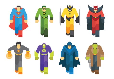 Super Heroes Vector Icons 161983 Vector Art at Vecteezy