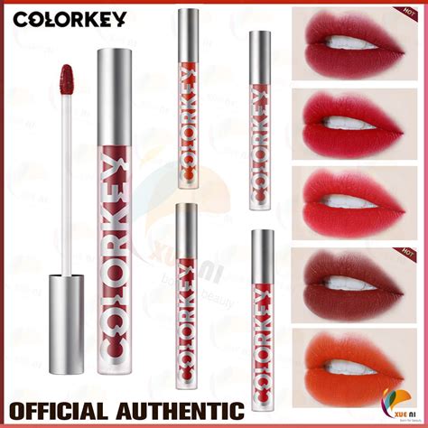 OFFICIAL AUTHENTIC COLORKEY Velvety matte air Lip Gloss Lipstick | Shopee Singapore