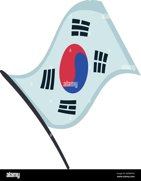 flat south korean flag design Stock Vector Image & Art - Alamy