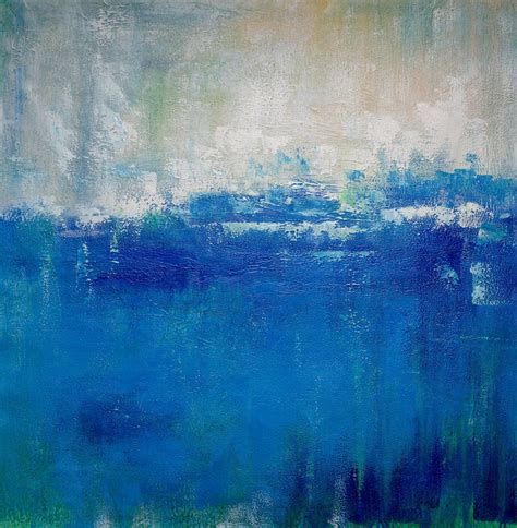 Large Blue Ocean Oil Painting,DEEP Blue Sea Abstract Painting,Original ...