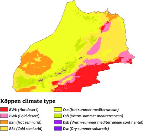 Climate Map Of Morocco