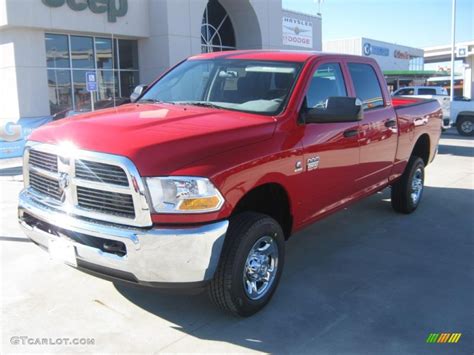 2011 Flame Red Dodge Ram 2500 HD Laramie Crew Cab 4x4 #44088398 | GTCarLot.com - Car Color Galleries