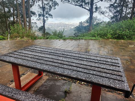 Snow-like graupel falls on the Berkeley Hills Thursday morning