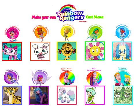 My Rainbow Rangers Cast by suckaysuAmigos200 on DeviantArt