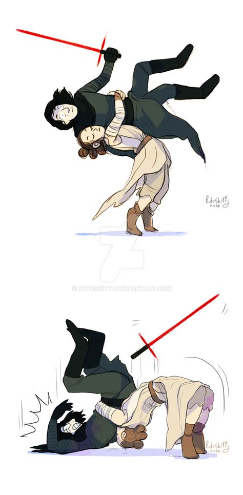 Rey vs Kylo Ren by CuteSkitty on DeviantArt